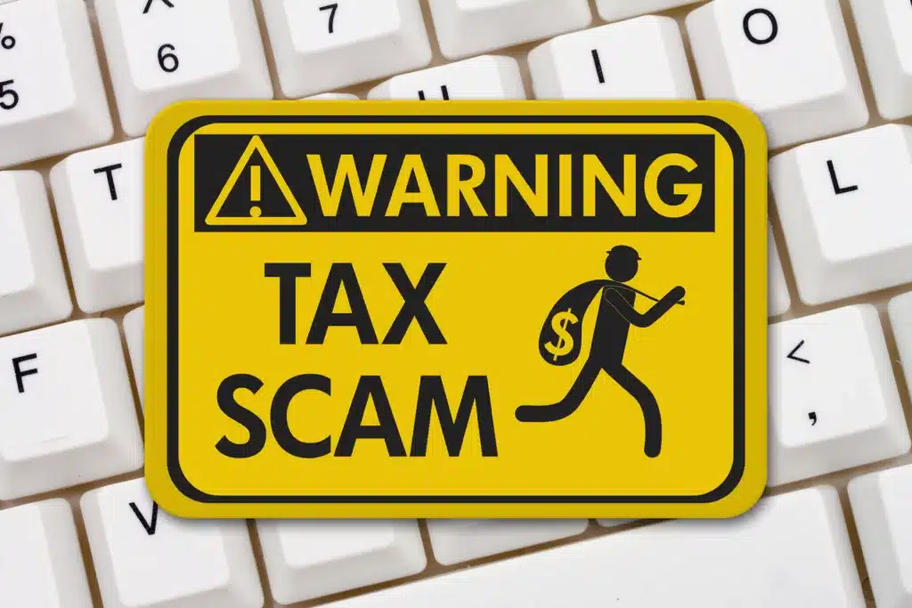tax scam warning sign